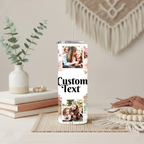Personalized Photo Collage Tumbler | Customized Tumbler with Photos, Family Photo Gift | Custom Family Gift | Custom Travel Photo Tumbler