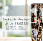 MAMA Camo 4 Photo Collage Custom 20oz Skinny Tumbler, Personalized Mama Picture Tumbler, Mother’s Day Gift for Mom