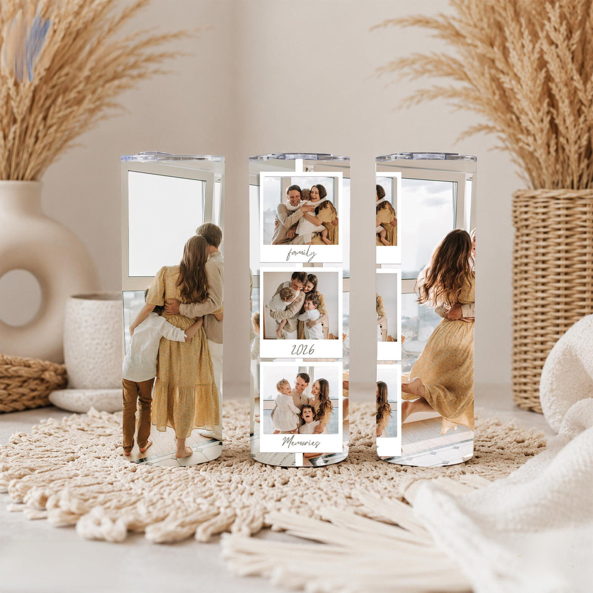 Personalized Photo Tumbler | Family Picture Tumbler | Custom Tumbler with Photos | Customized Travel Mug | Collage Tumbler Cup |Gift for Her