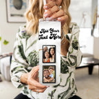 Custom Photo Tumbler with Text | Personalized Travel Mug | Family Gift | Birthday Gift for Mom Dad | Anniversary Gift | Birthday Gift