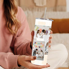Custom Birthday Photo Tumbler | Personalized Birthday Gift for Her | Custom Picture Party Cup, Customized Birthday Gift | Anniversary Gift