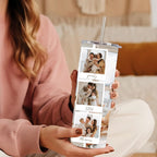 Personalized Photo Tumbler | Family Picture Tumbler | Custom Tumbler with Photos | Customized Travel Mug | Collage Tumbler Cup |Gift for Her