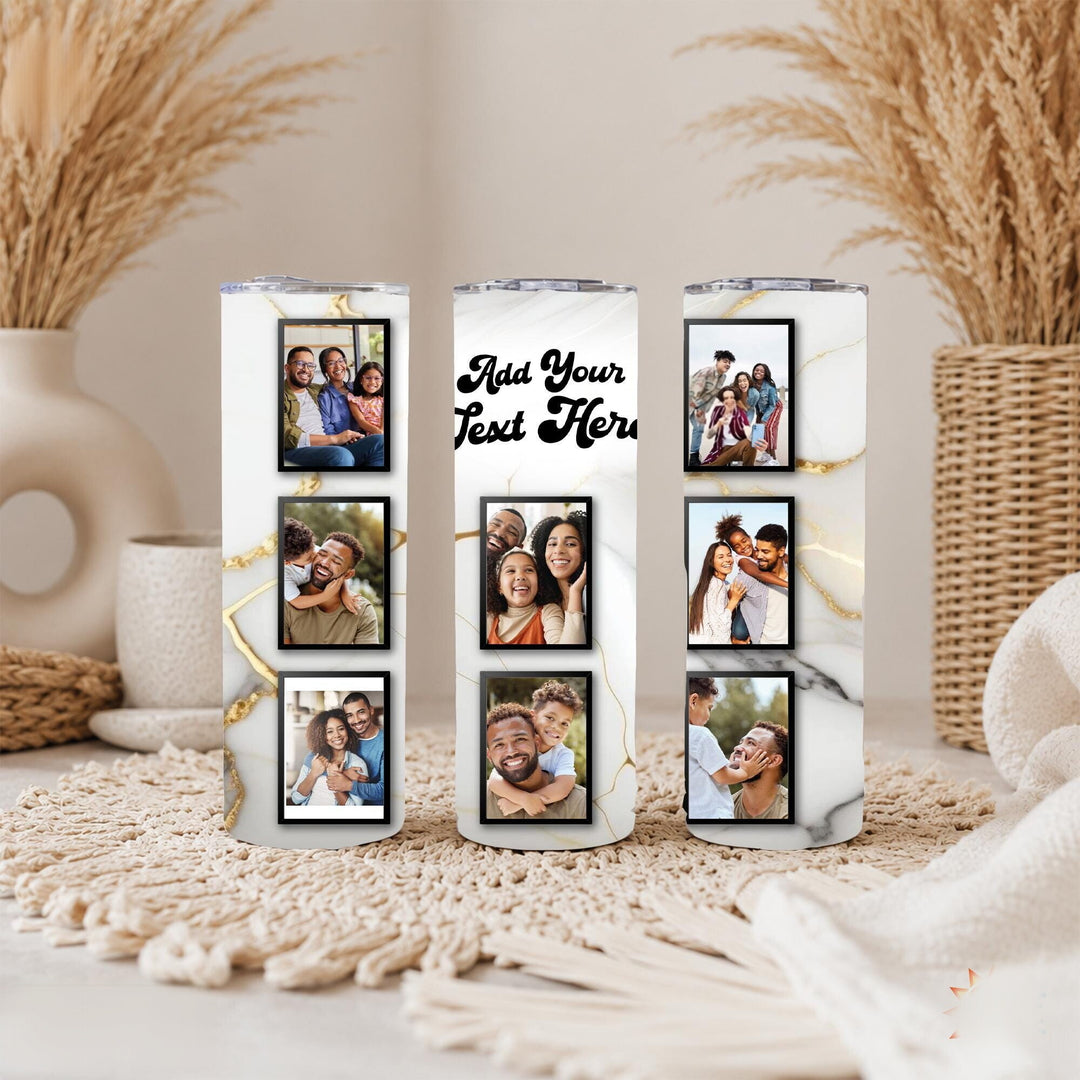 Custom Photo & Message Tumbler – Family Keepsake