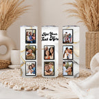 Custom Photo Tumbler with Text | Personalized Travel Mug | Family Gift | Birthday Gift for Mom Dad | Anniversary Gift | Birthday Gift