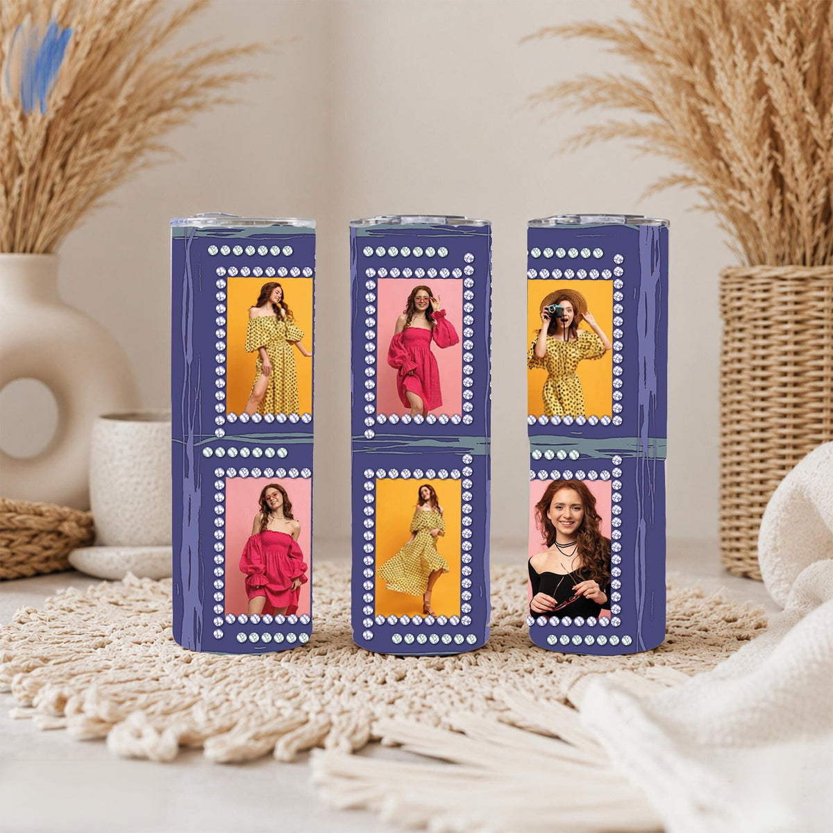 Custom Photo Tumbler | Personalized Picture Cup | Birthday Gift for Girlfriend | Anniversary Gift Travel Mug for Her | Customized Gift