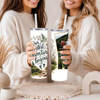 Our Greatest Adventure Begins Tumbler | Personalized Photo Travel Mug | Custom Camping Tumbler | Adventure Group Gift | Anniversary Gift