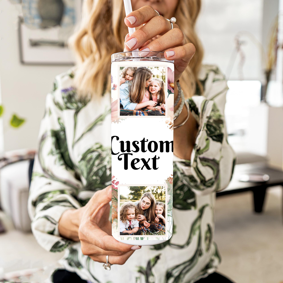 Personalized Photo Collage Tumbler | Customized Tumbler with Photos, Family Photo Gift | Custom Family Gift | Custom Travel Photo Tumbler
