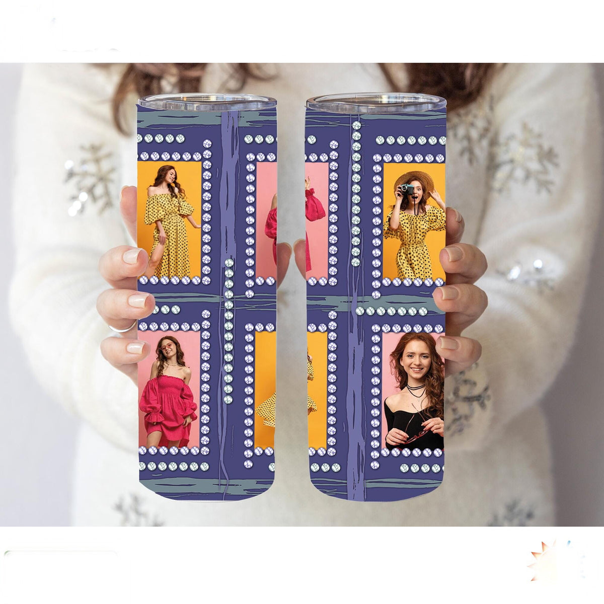 Custom Photo Tumbler | Personalized Picture Cup | Birthday Gift for Girlfriend | Anniversary Gift Travel Mug for Her | Customized Gift
