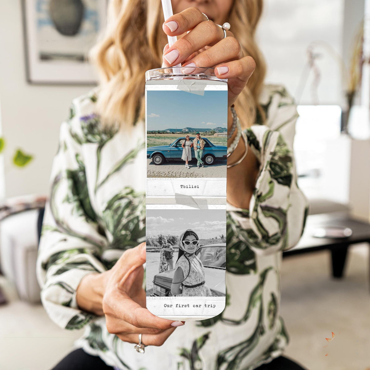 Personalized Vacation Tumbler 20oz | Custom Photo Mug, Custom Travel Photo Tumbler | Personalized Tumbler | Vacation Gift |Anniversary Gift