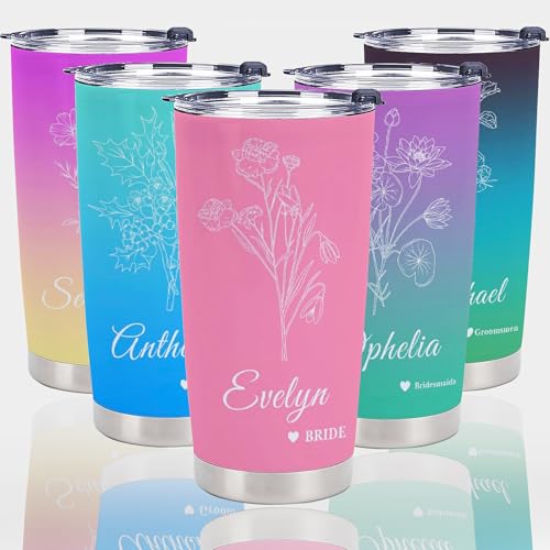 Personalized Tumbler Custom Vacuum Insulated Travel Mug Customizable Coffee Cup with Your Photos and Text Christmas Birthday Gift