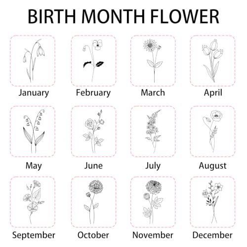Personalized 40 Oz Tumbler with Birth Month Flower, Stainless Steel