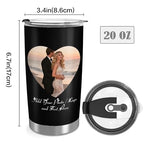 Personalized Tumbler Custom Vacuum Insulated Travel Mug Customizable Coffee Cup with Your Photos and Text Christmas Birthday Gift
