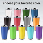 Personalized Travel Coffee Mug - Custom 20oz Stainless Steel Tumbler Cup with Lid - Custom Cup Gift for Dad, Mom, Friends