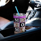 Personalized Picture Coffee Mug Gift on Mother's Day Birthday for Mom Wife Grandma Custom Photo Travel Tumbler Insulated Stainless Steel Image Cup