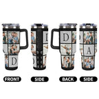 Personalized Tumbler Custom Vacuum Insulated Travel Mug Customizable Coffee Cup with Your Photos and Text Christmas Birthday Gift