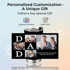 Personalized Tumbler with Photo Text, Custom Travel Mug For Dad, Insulated Coffee Travel Mug, 20oz Stainless Steel Tumbler, Best Dad Ever Gifts, Ideal Gift for Father's Day, Gift for Dad Papa Husband