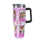 Personalized Tumbler Custom Vacuum Insulated Travel Mug Customizable Coffee Cup with Your Photos and Text Christmas Birthday Gift