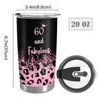 Personalized 20oz Tumbler with Lid, Custom Photo & Name Insulated Double Wall Travel Tumbler, Custom Photo Cup Gift for Dad, Mom, Husband, Wife