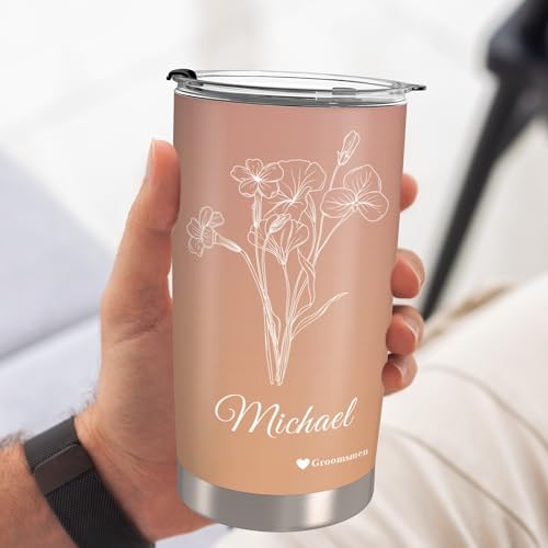Personalized Tumbler Custom Vacuum Insulated Travel Mug Customizable Coffee Cup with Your Photos and Text Christmas Birthday Gift