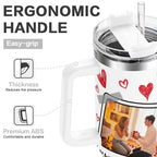 Personalized Picture Tumbler Cups for Men Women, Gift for Husband Wife Him Her Valentines Day, Custom Photo Image & Text Travel Mug, Insulated Stainless Steel Coffee Mug (40oz - 6 Photos)