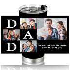 Personalized Tumbler with Photo Text, Custom Travel Mug For Dad, Insulated Coffee Travel Mug, 20oz Stainless Steel Tumbler, Best Dad Ever Gifts, Ideal Gift for Father's Day, Gift for Dad Papa Husband