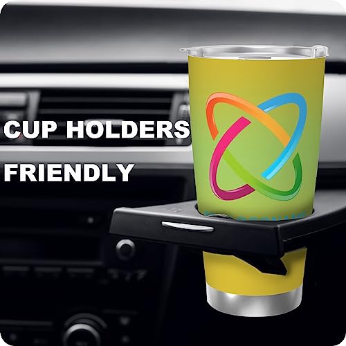 Personalized 20oz Photo & Symbol Keepsake Tumbler – Custom Photo & Text Insulated Travel Cup with Lid, Gift for Dad, Mom, Friends