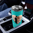 Personalized Tumbler Custom Vacuum Insulated Travel Mug Customizable Coffee Cup with Your Photos and Text Christmas Birthday Gift