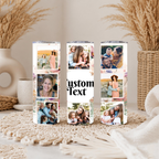 Personalized Photo Collage Tumbler | Customized Tumbler with Photos, Family Photo Gift | Custom Family Gift | Custom Travel Photo Tumbler
