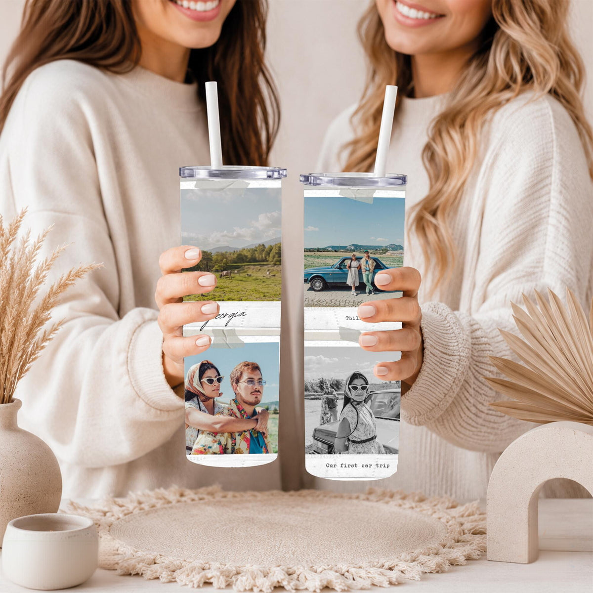 Personalized Vacation Tumbler 20oz | Custom Photo Mug, Custom Travel Photo Tumbler | Personalized Tumbler | Vacation Gift |Anniversary Gift