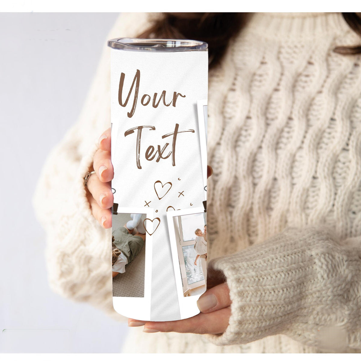 Personalized Family Photo Tumbler 20oz | Custom Picture Tumbler | Custom Travel Cup | Anniversary Gift | Gift for her or him | Gift for mom