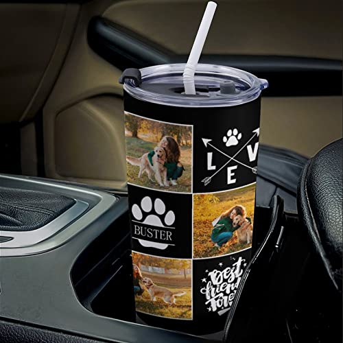 20oz I Wish We Lived Closer Tumbler - Personalized 3D Inflated Effect Cup Long Distance Friendship Gift Custom Mug Birthday Christmas Gifts for Sister Friend Bestie