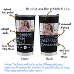 20oz I Wish We Lived Closer Tumbler - Personalized 3D Inflated Effect Cup Long Distance Friendship Gift Custom Mug Birthday Christmas Gifts for Sister Friend Bestie (Music)