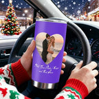 Personalized Tumbler Custom Vacuum Insulated Travel Mug Customizable Coffee Cup with Your Photos and Text Christmas Birthday Gift
