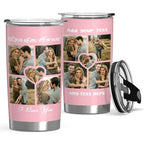 Personalized Tumbler Custom Vacuum Insulated Travel Mug Customizable Coffee Cup with Your Photos and Text Christmas Birthday Gift