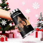 Personalized Tumbler Custom Vacuum Insulated Travel Mug Customizable Coffee Cup with Your Photos and Text Christmas Birthday Gift (Valentines Tumbler)