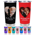 Personalized Tumbler Custom Vacuum Insulated Travel Mug Customizable Coffee Cup with Your Photos and Text Christmas Birthday Gift