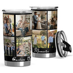 Personalized 20oz Tumbler with Lid, Custom Photo & Name Insulated Double Wall Travel Tumbler, Custom Photo Cup Gift for Dad, Mom, Husband, Wife