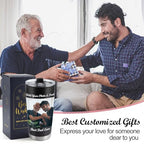 Personalized Travel Coffee Mug - Custom 20oz Stainless Steel Tumbler Cup with Lid - Custom Cup Gift for Dad, Mom, Friends