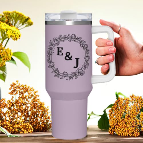 Custom 40oz Insulated Tumbler Stainless Steel Travel Coffee Mug Bridesmaid Gift for Women & Wedding Party