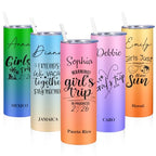 Custom Girls Trip Tumbler with Name, Destination & Year, Girls Trip Gifts