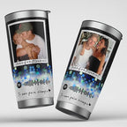 Personalized Stainless Steel Photo Coffee Tumbler with Picture 20oz 30oz Custom Gift for Christmas, Anniversary, Birthday