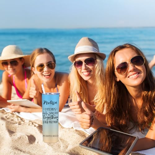 Custom Girls Trip Tumbler with Name, Destination & Year, Girls Trip Gifts