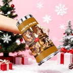 Artsadd Personalized Tumbler with Photo Text Valentines Day Gifts for Boyfriend Girlfriend Customized Coffee Tumblers with Lid and Strawstraw 20oz Stainless Steel Cup Tumbler for Him Her