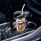 Personalized Tumbler Custom Vacuum Insulated Travel Mug Customizable Coffee Cup with Your Photos and Text Christmas Birthday Gift
