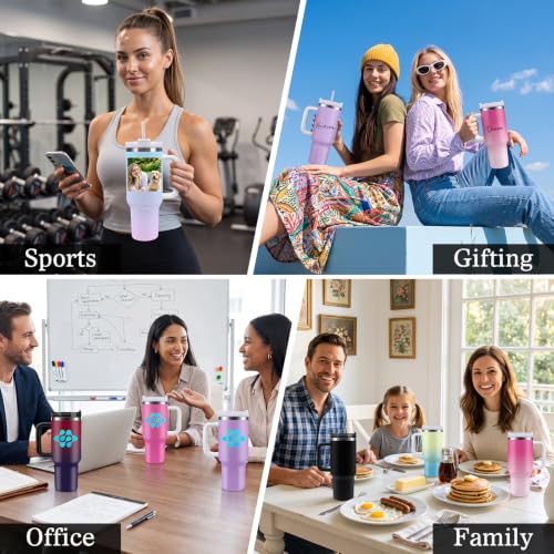 Custom Tumbler 40oz Stainless Steel with Picture Personalized Photo Mug