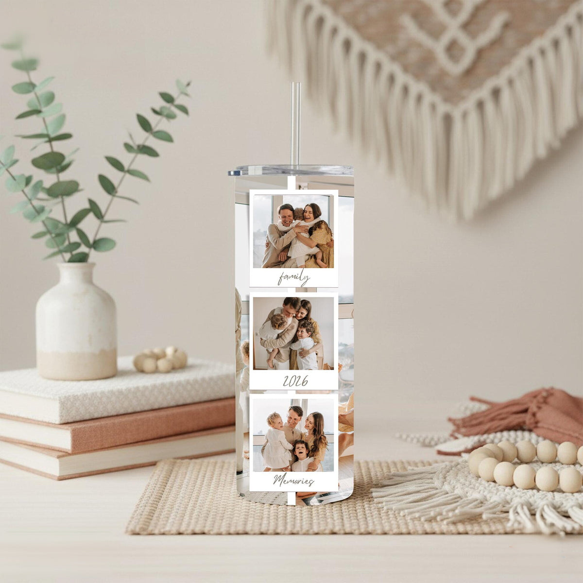 Personalized Photo Tumbler | Family Picture Tumbler | Custom Tumbler with Photos | Customized Travel Mug | Collage Tumbler Cup |Gift for Her