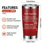 Personalized 20oz Stainless Steel Tumbler, Custom Photo Travel Mug with Lid & Straw, Romantic Anniversary Wedding Gift for Partner, Vacuum Insulated Coffee Cup
