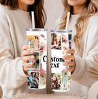 Personalized Photo Collage Tumbler | Customized Tumbler with Photos, Family Photo Gift | Custom Family Gift | Custom Travel Photo Tumbler