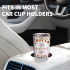 20Oz Personalized Floral Tumbler, Custom Photo & Text Stainless Steel Insulated Tumbler with Lid, Wildflower Design Coffee Travel Mug, Custom Mother’s Day Gift, Birthday Gift for Women