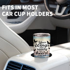 Personalized 20oz Stainless Steel Tumbler, Custom Multi Photo Collage on Back, Birthday Keepsake Gift, Insulated Travel Mug with Lid, Single Cup